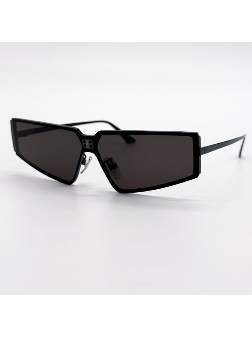 NEW BALENCIAGA BB0192S 001 SUNGLASSES BLACK SHIELD UNISEX EYEWEAR BALENCIAGA - Picture 3 of 11